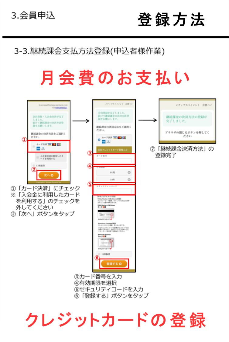 会員登録手順④